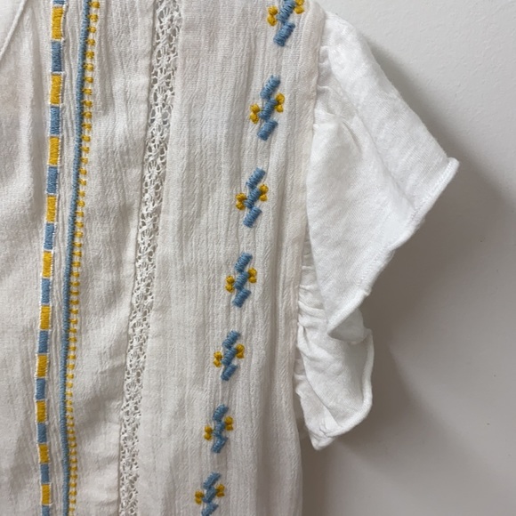 Lucky Brand baby doll shirt with a front tie - Picture 3 of 5